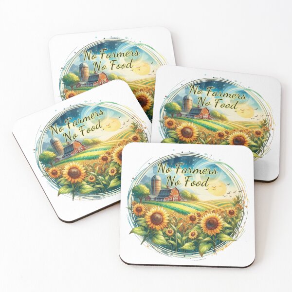 Item preview, No Farmers No Food No Future Sunflower Field designed and sold by heartsake.