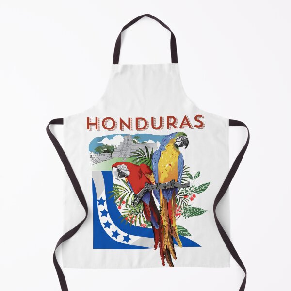 Item preview, Honduras - Macaws, Coffee Tree, Mayan Ruins, and Flag designed and sold by Mundo Tees.