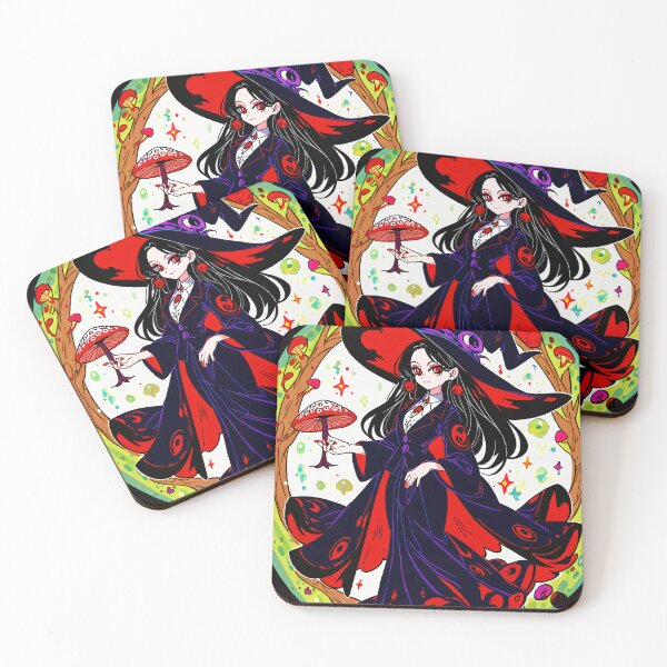 Item preview, Copy of "Beautiful Anime Witch in "Psychedelic Witch with Magic Mushrooms - Oracle Card Style 2D Illustration"Front of a Magic Portal - Enchanting 2D Art" designed and sold by Arcane  Adorable.