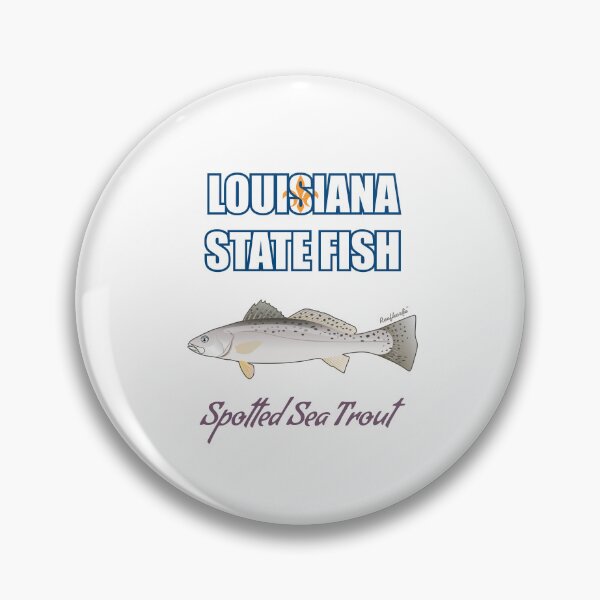 Artikelvorschau, Louisiana State Salzwasserfische - Gefleckte Meerforelle T-Shirt entworfen und verkauft von KaplanCrypto.