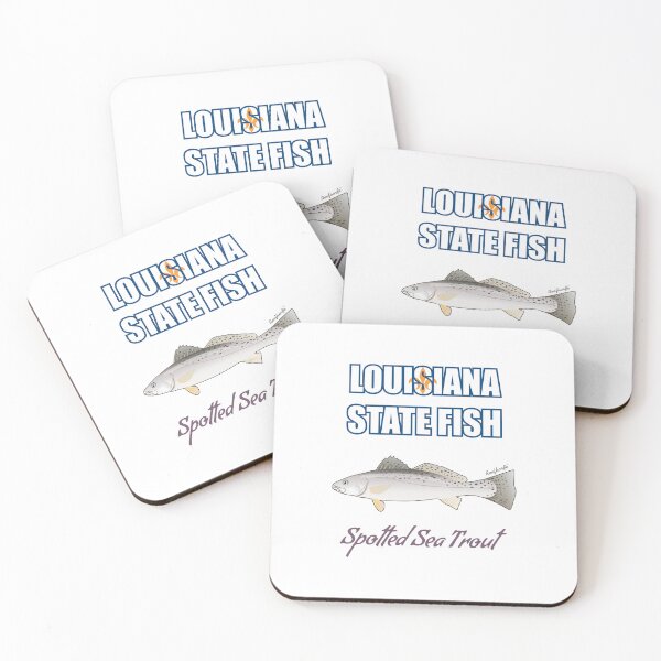 Item preview, Louisiana State Saltwater Fish - Spotted Sea Trout T-Shirt designed and sold by KaplanCrypto.