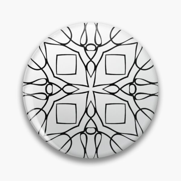 Item preview, Arte lineal de trébol de cuatro hojas en blanco y negro designed and sold by StudioInTheBack.