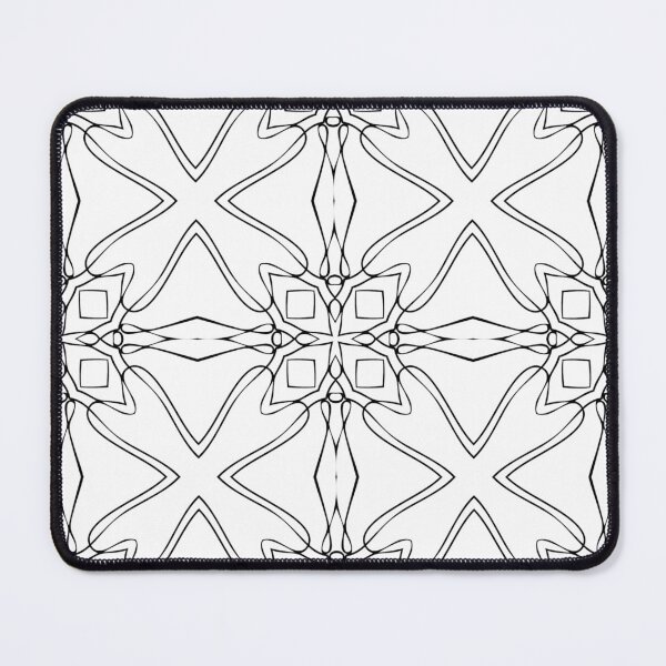 Item preview, Black and White Four Leaf Clover Line Art designed and sold by StudioInTheBack.