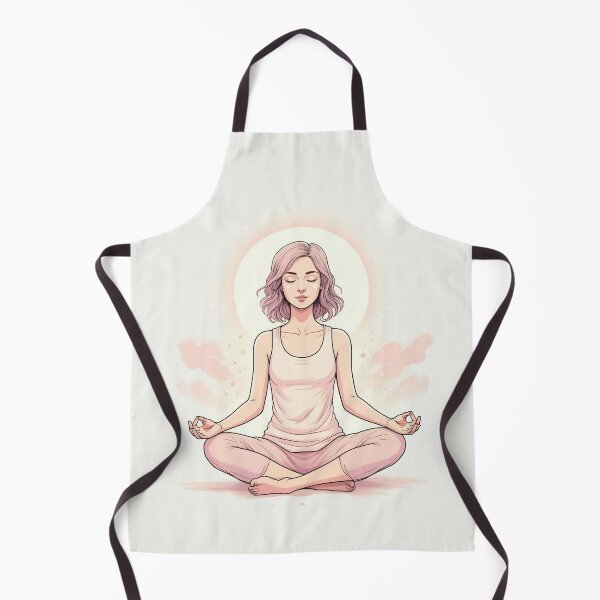 Item preview, Lotus mantra meditation of a casual young woman designed and sold by Martymcflay.