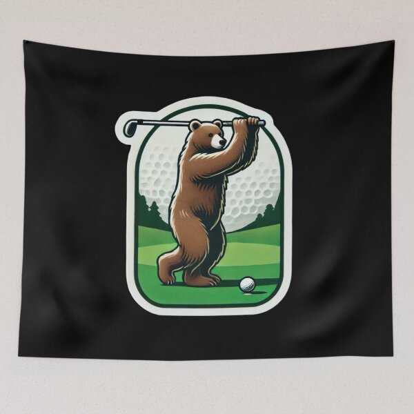 Item preview, Golfing Bear designed and sold by PinUpPizzazz.