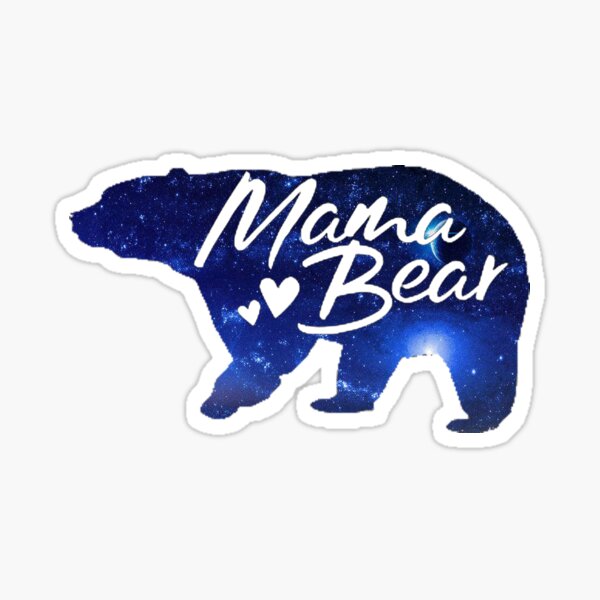 Mama Bear and Cubs Sticker for Sale by Erin0987