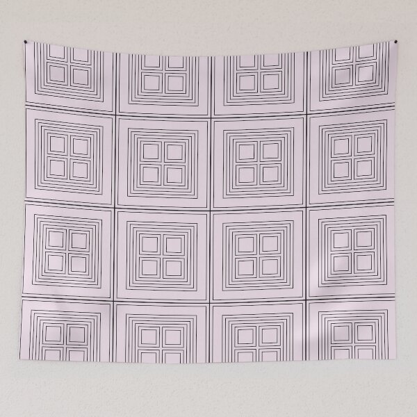Item preview, Concentric Squares in Pink & Black designed and sold by StudioInTheBack.