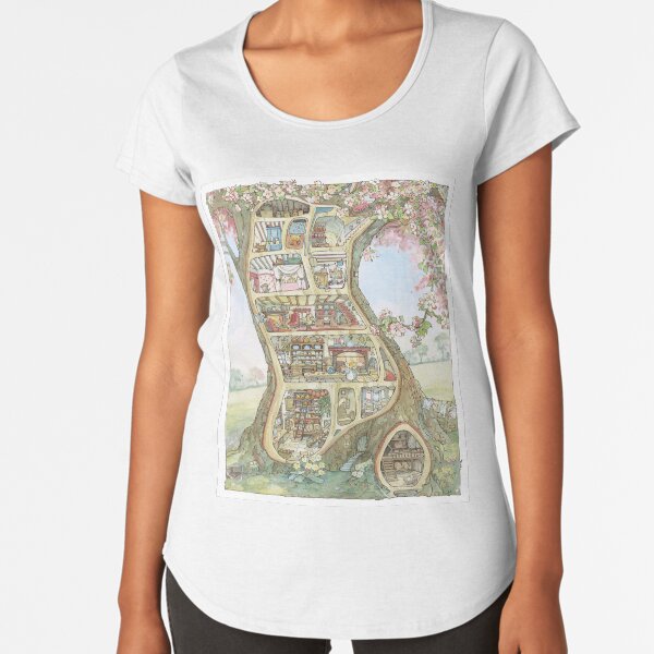 Crabapple Cottage Premium Scoop T-Shirt