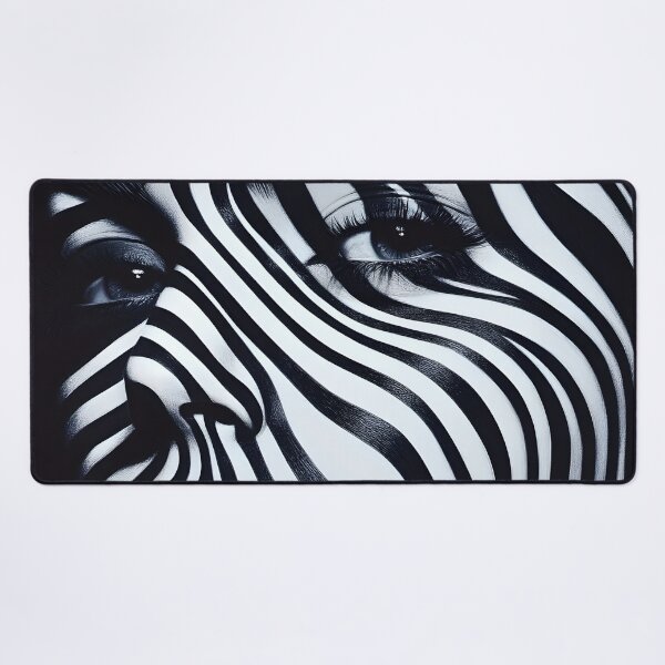 Item preview, Psychedelic Rave Art womans face print designed and sold by dcrc.
