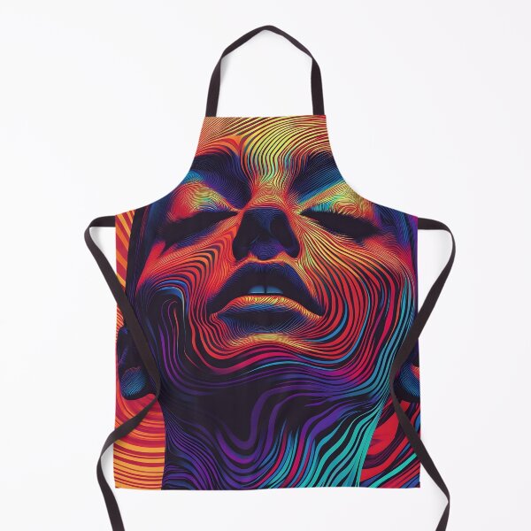 Item preview, Copy of Psychedelic Rave Art womans face print designed and sold by dcrc.