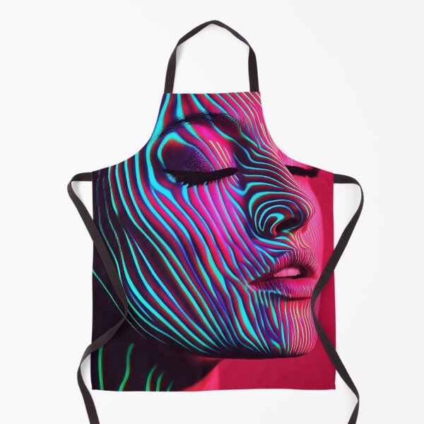Item preview, Copy of Copy of Psychedelic Rave Art womans face print designed and sold by dcrc.
