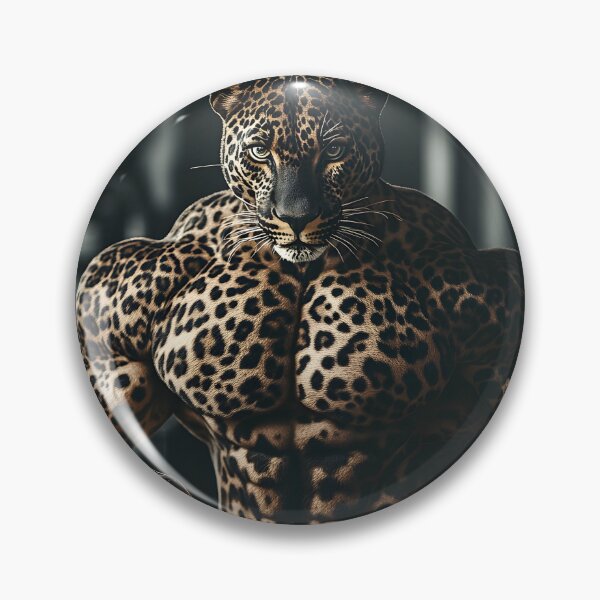 Item preview, Muscled-Up Leopard Gym Poster - Fierce Animal Fitness Art designed and sold by Artificial Craft.