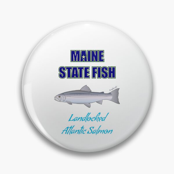 Item preview, Maine State Fish - Landlocked Atlantic Salmon T-Shirt designed and sold by KaplanCrypto.