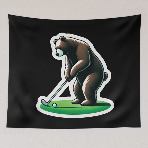 Item preview, Golfing Bear designed and sold by PinUpPizzazz.