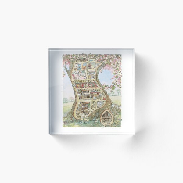 Crabapple Cottage Acrylic Block