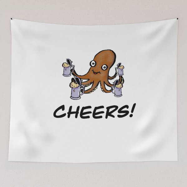 Item preview, Cheers, octopus serving drinks designed and sold by Gary2419.