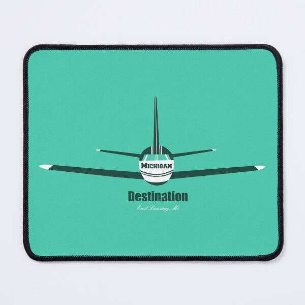 Item preview, Destination East Lansing Michigan MI Airplane Logo designed and sold by Lartheviking.