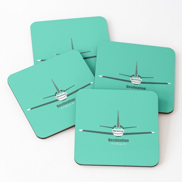 Item preview, Destination East Lansing Michigan MI Airplane Logo designed and sold by Lartheviking.