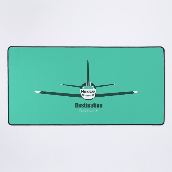 Item preview, Destination East Lansing Michigan MI Airplane Logo designed and sold by Lartheviking.