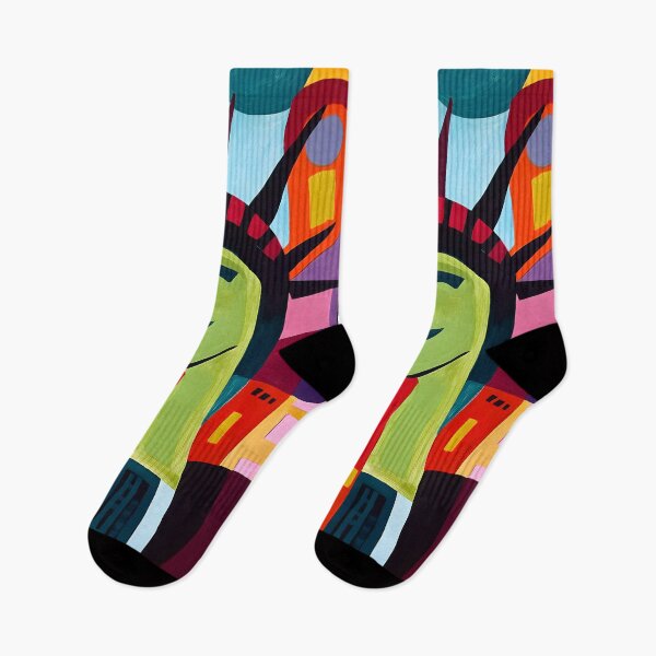 Item preview, Playful Abstract Statue of Liberty Art - Bold Vibrant Colors and Geometric Shapes AI Generated designed and sold by OlfactoART Studio.