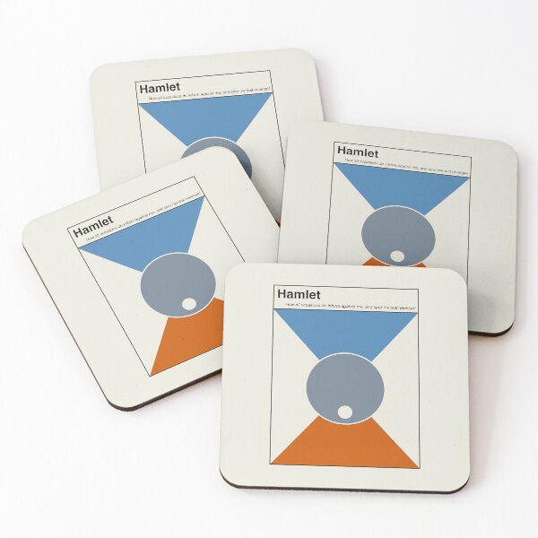 Item preview, Hamlet Shakespeare Minimalist Abstract Art Design designed and sold by kakarikihill.