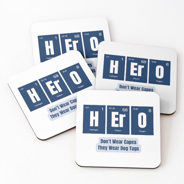 Item preview, Heroes Don't Wear Capes They Wear Dog Tags designed and sold by FridPix.