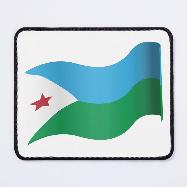 Item preview, Djibounti Flag designed and sold by HarveyHandcraftsandDesigns.