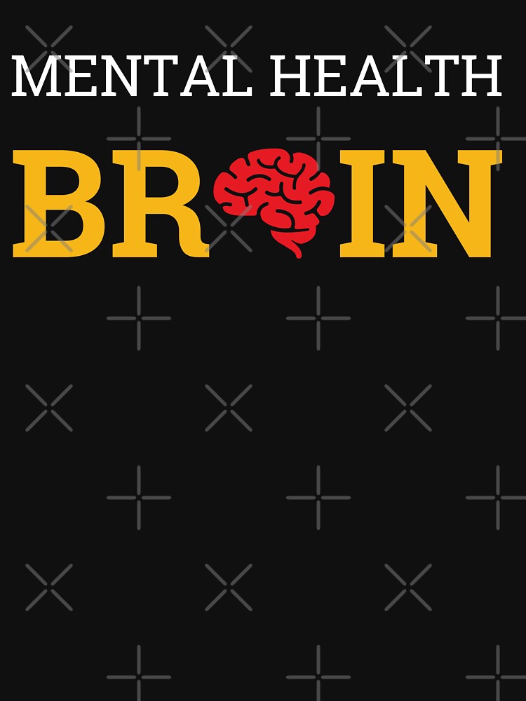 Thumbnail 7 of 7, Classic T-Shirt, Mental Health Brain designed and sold by FridPix.