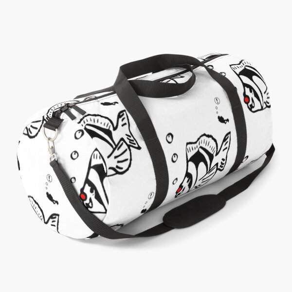 Item preview, Cartoon clownfish with red nose funny design, in black and white designed and sold by Twenty Twenty Visions.