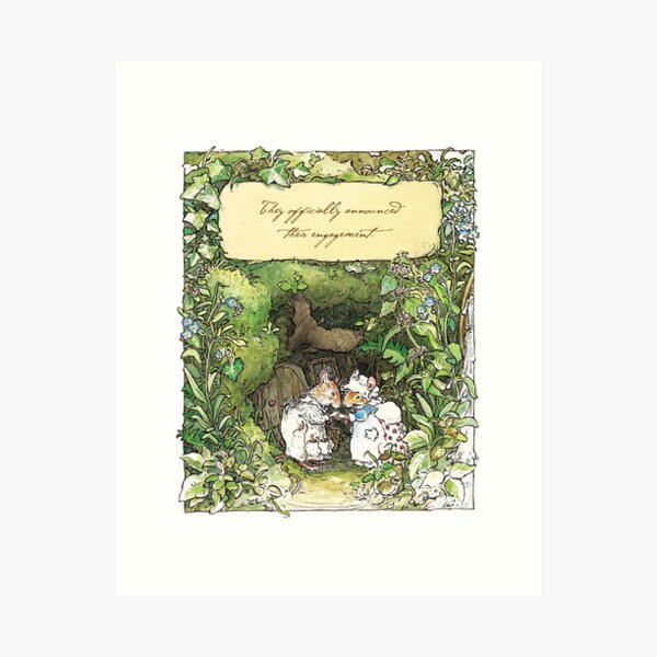 Item preview, Poppy and Dusty get engaged designed and sold by BramblyHedge.