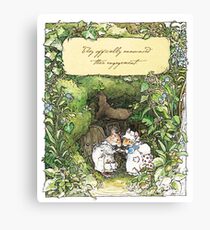 Poppy and Dusty get engaged Canvas Print