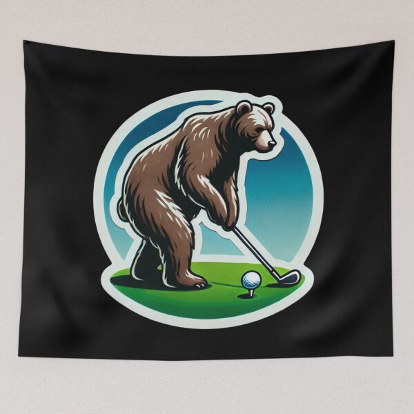 Item preview, Golfing Bear designed and sold by PinUpPizzazz.