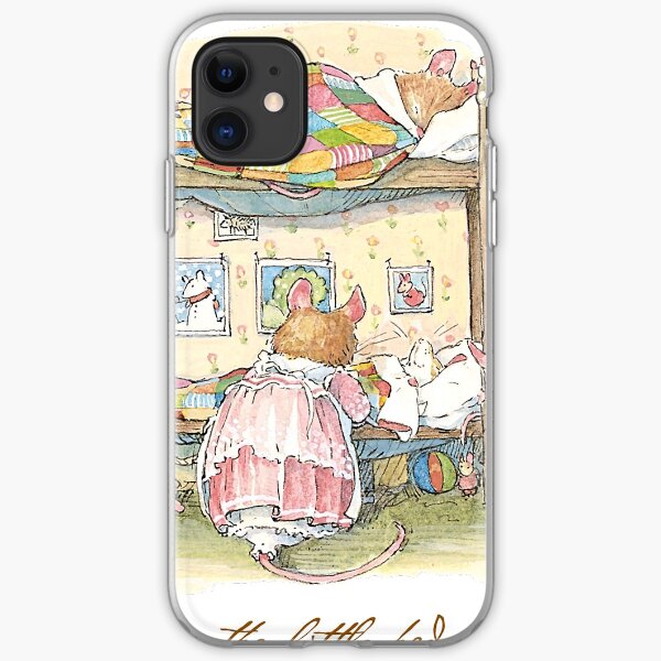 Lady Woodmouse gets the little mice into bed iPhone Soft Case
