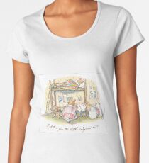 Lady Woodmouse gets the little mice into bed Women's Premium T-Shirt