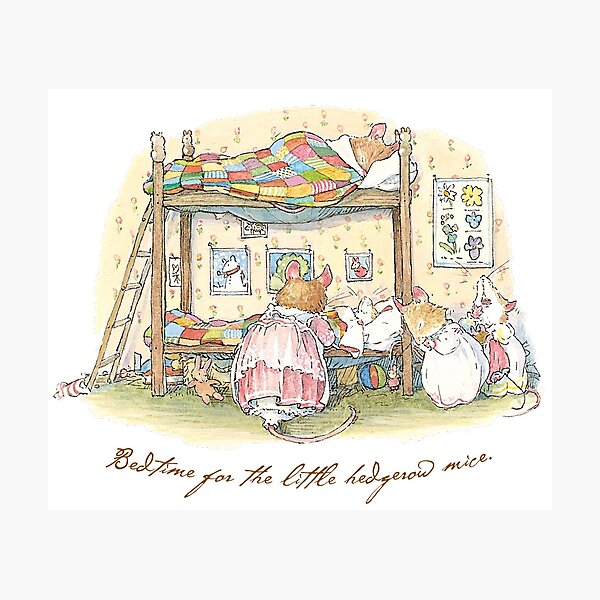 Item preview, Lady Woodmouse gets the little mice into bed designed and sold by BramblyHedge.