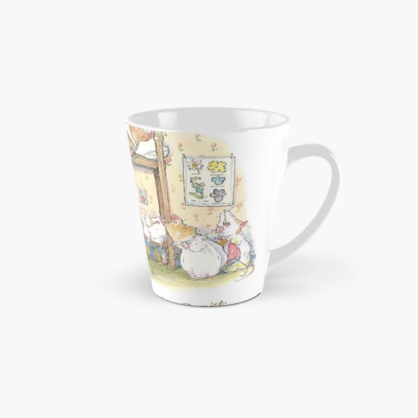 Lady Woodmouse gets the little mice into bed Tall Mug