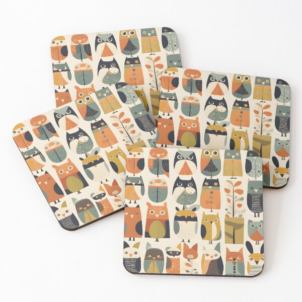 Item preview, Festive Fall Friends #1 designed and sold by elgatonocturno.