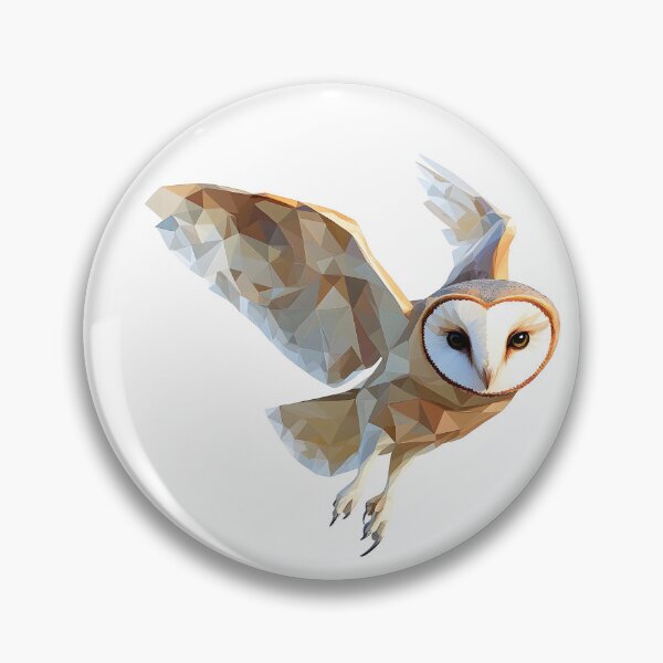 Item preview, lovely barn owl in low polygon designed and sold by wonderisland.