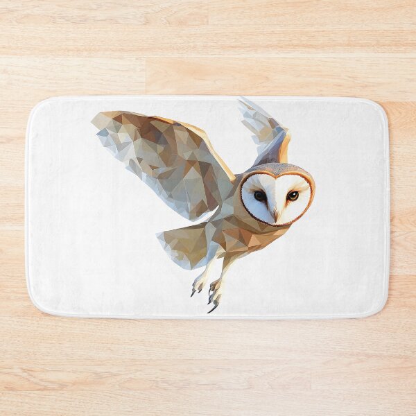 Item preview, lovely barn owl in low polygon designed and sold by wonderisland.