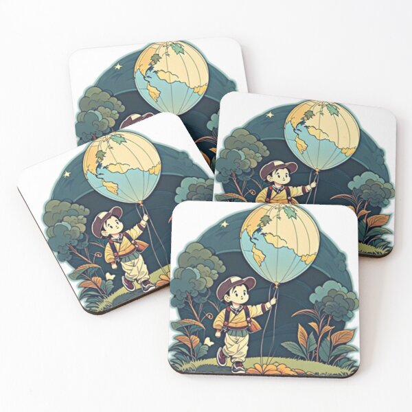 Item preview, Boy with Globe Balloon designed and sold by Memetrending.