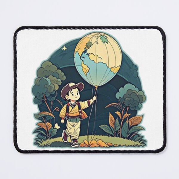 Item preview, Boy with Globe Balloon designed and sold by Memetrending.