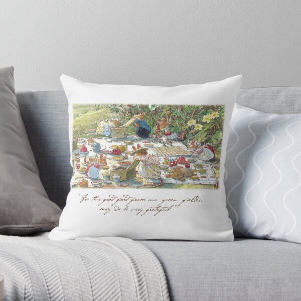 Picnic time Throw Pillow