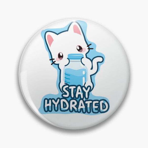 Artikelvorschau, Bleiben Sie hydratisiert Katze Aufkleber niedlich entworfen und verkauft von Best Joy.