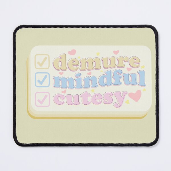 Item preview, very demure mindful cutesy cute retro pastel designed and sold by biancallorin.