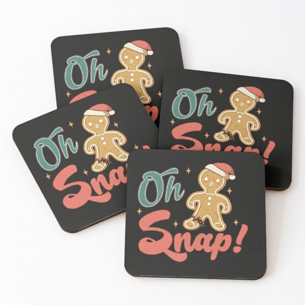 Item preview, Retro Oh Snap Gingerbread Man Christmas Cookie designed and sold by AlienOccupation.