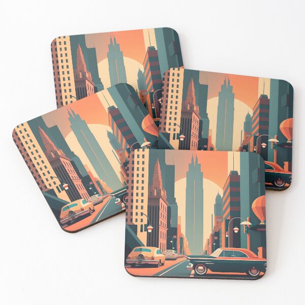 Item preview, City Lights: 50s Street Symphony designed and sold by Viktor Surzhko.