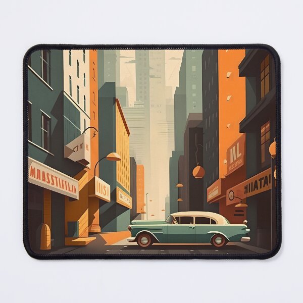 Item preview, Downtown Vibes: Classic 50s Scene designed and sold by Viktor Surzhko.