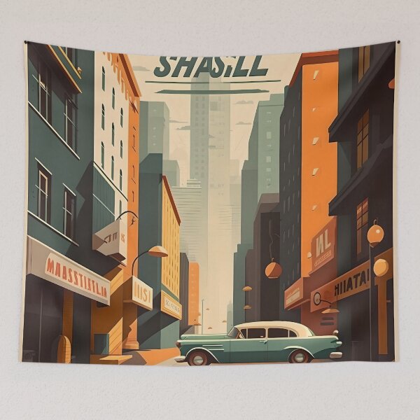 Item preview, Downtown Vibes: Classic 50s Scene designed and sold by Viktor Surzhko.