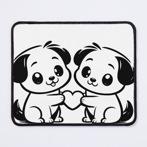 Item preview, Two Puppies Sharing  designed and sold by kimzie7124.