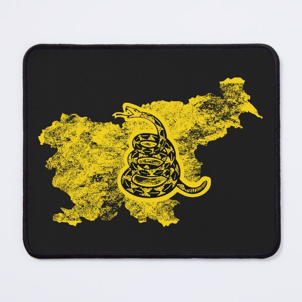 Item preview, Distressed SLOVENIA - Freedom Is The Superpower - Gadsden Snake Flag - Dont Tread On Me design designed and sold by pelagio.